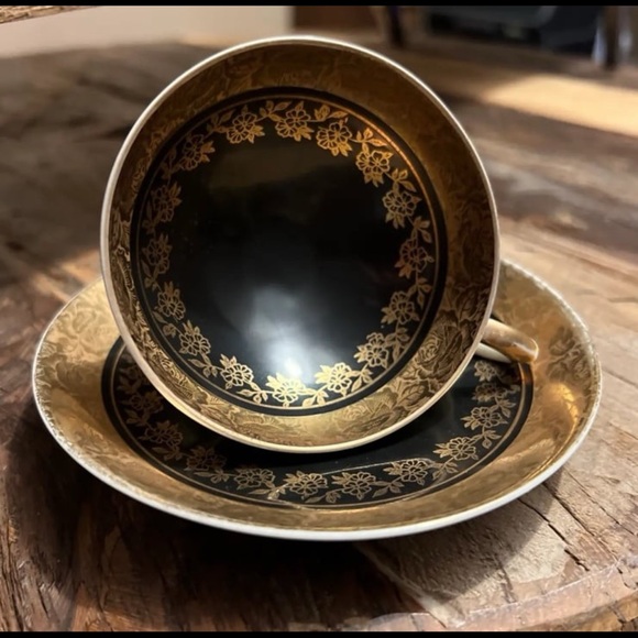 Vintage Bavarian Demitasse Espresso Cup & Saucer, Turkish Coffee Cup - Picture 5 of 13